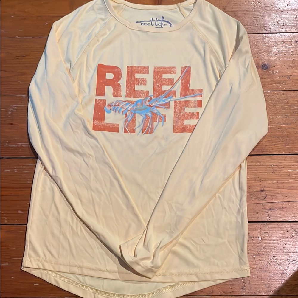 Reel Life Men's Yellow Short Sleeve Tee